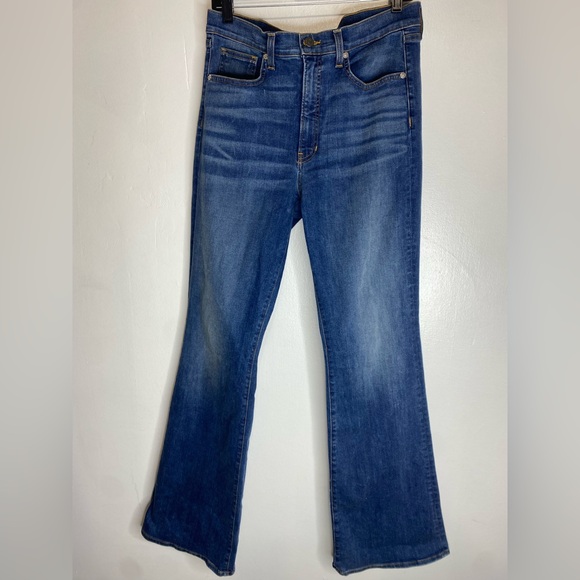 Veronica Beard Denim - Veronica Beard Dark Blue Flare Jeans in Nantucket Sea color